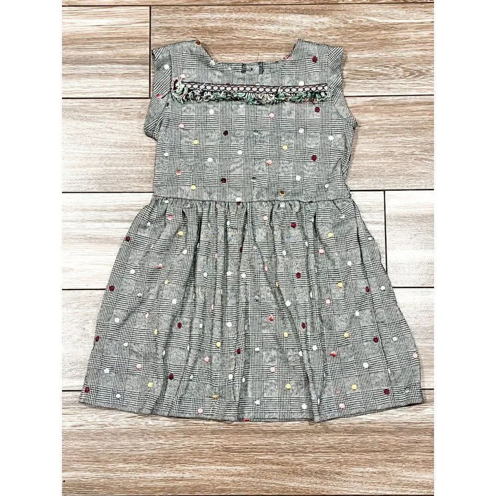 Pippa & Julie Boho Fringe Embroidered Dot Dress, Size 6